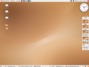 GKrellM - тема Ubuntu Human (скриншот 1152 x 864 483 KB)